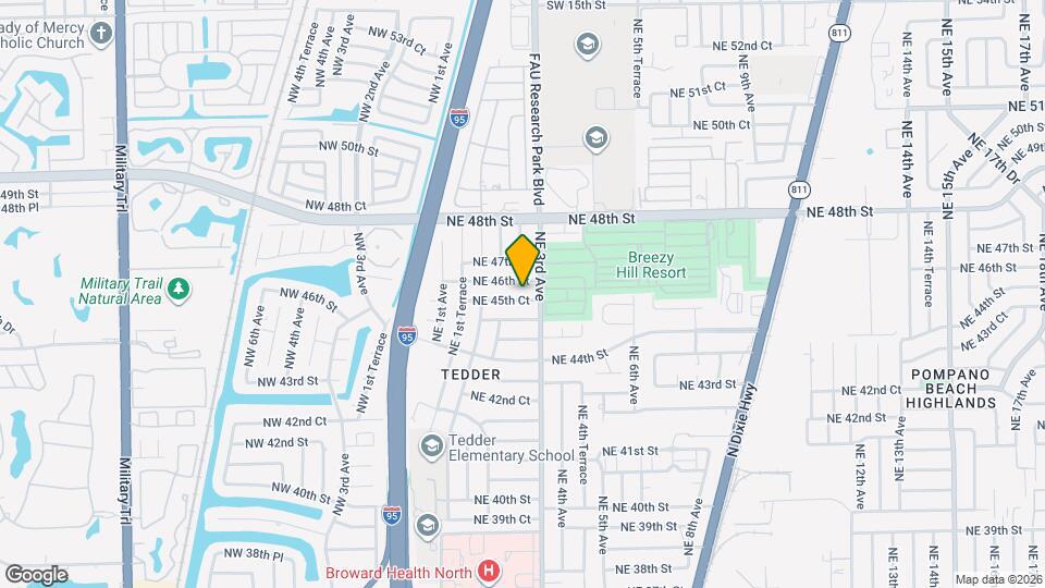 289 NE 45th Ct Map and Location Details