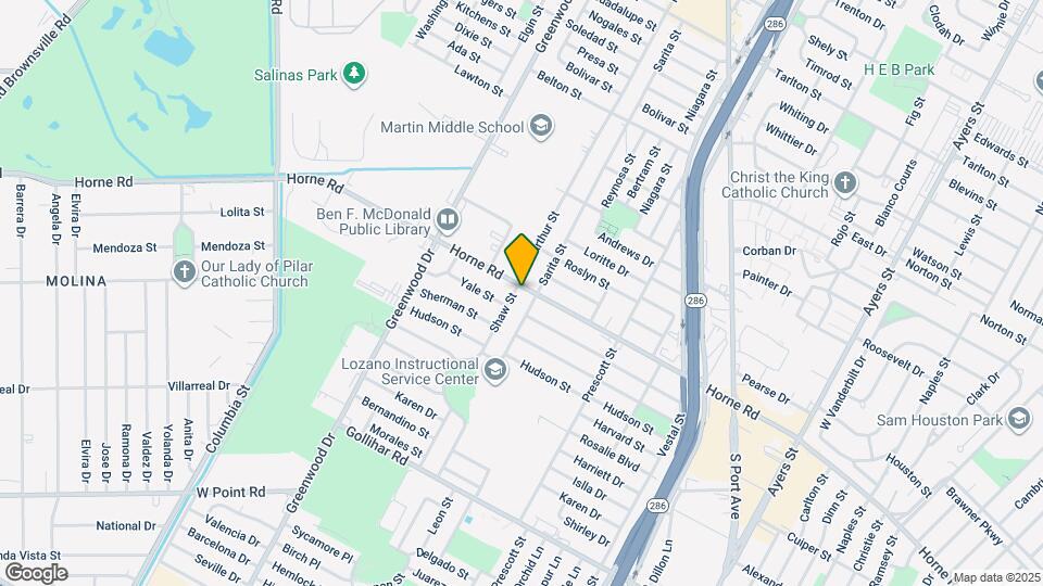 4102 Shaw St Map and Location Details