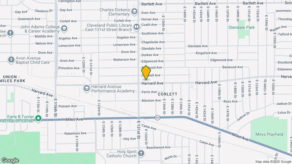 13201 Harvard Ave Map and Location Details