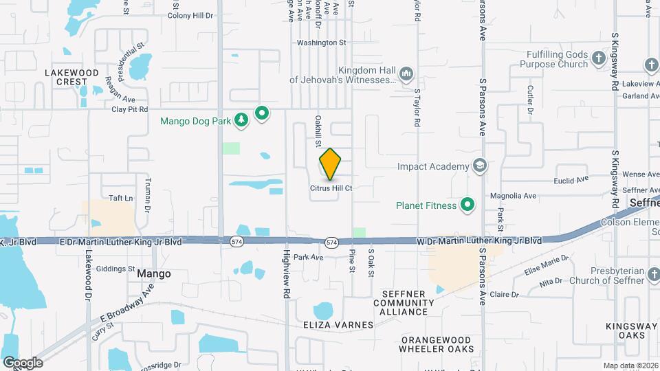 1212 Citrus Hill Ct Mapa y Detalles de la Ubicación