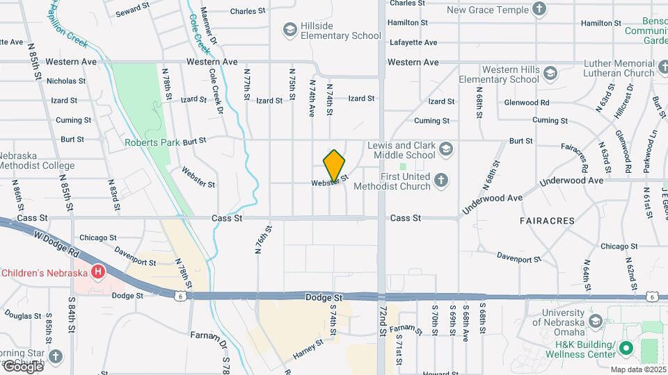 525 N 74th St Map and Location Details