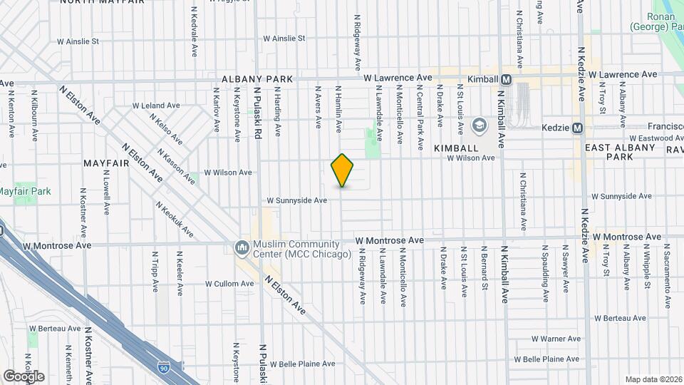 4515 N Hamlin Ave Map and Location Details
