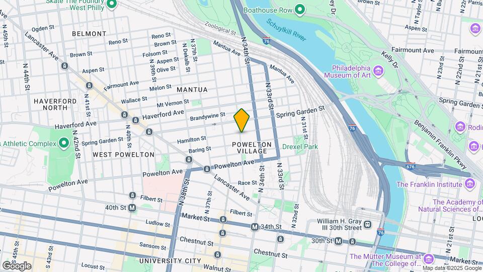 3422 Hamilton St, Unit 2F Map and Location Details