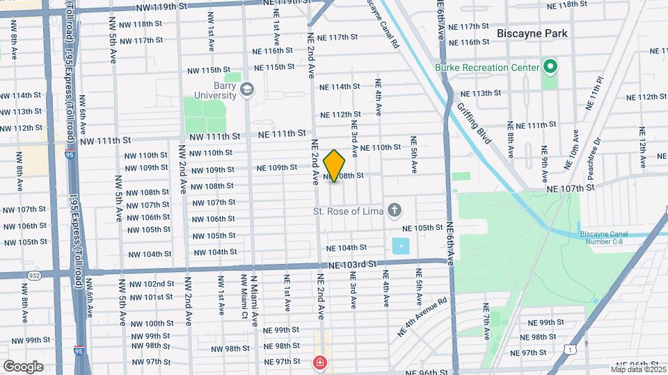 10755 NE 2nd Ct Map and Location Details
