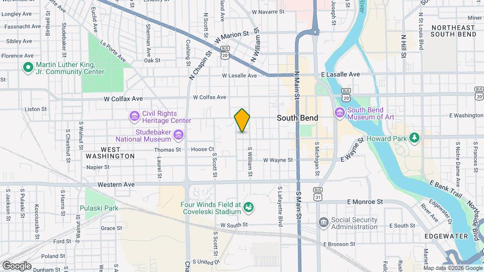 511 W Jefferson Blvd Map and Location Details