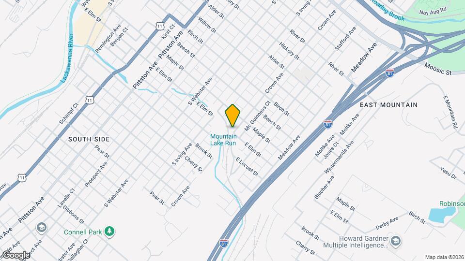 1032 Crown Ave Mapa y Detalles de la Ubicación