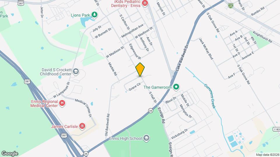 1509 S Hall St Map and Location Details