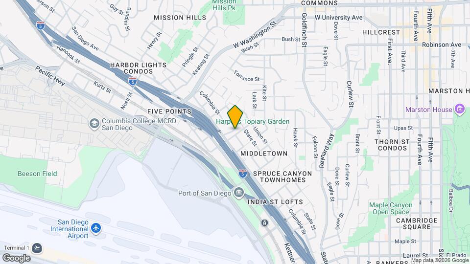 1633 Glenwood Dr, Unit A Map and Location Details
