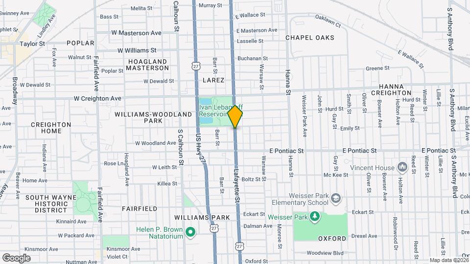 2516 Lafayette St Map and Location Details