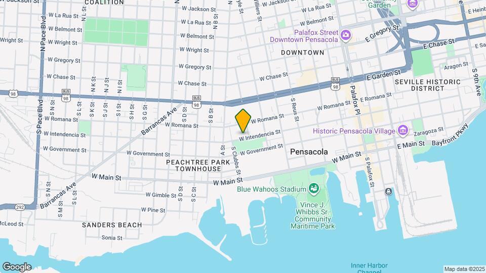 606 W Intendencia St Map and Location Details