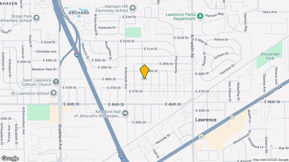 4739 N Mitchner Ave Map and Location Details