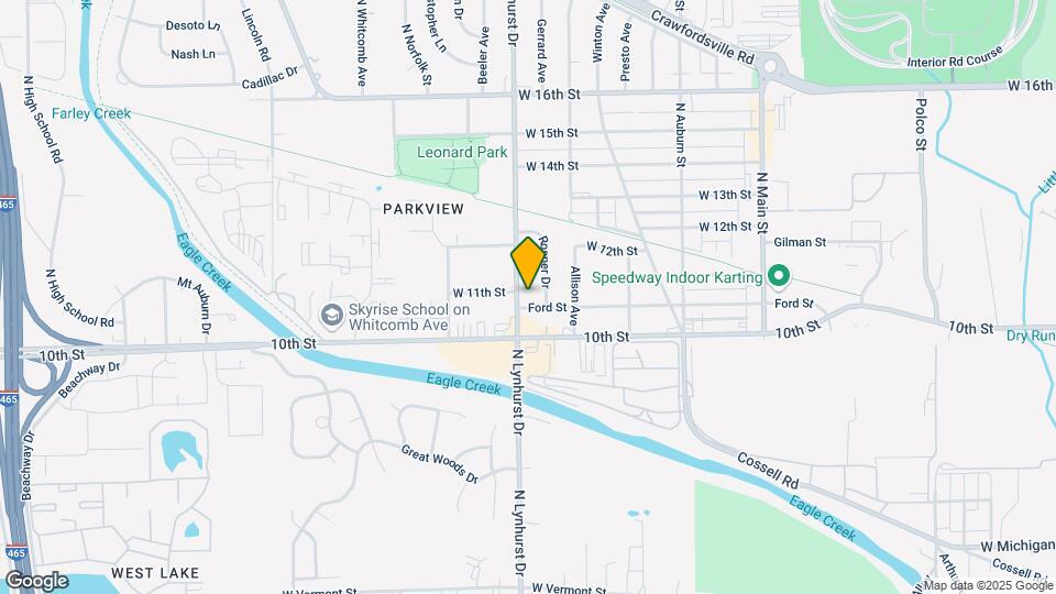 1039 N Lynhurst Dr Map and Location Details