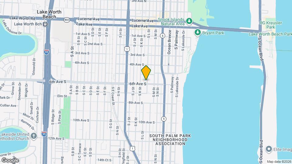 527 S L St Mapa y Detalles de la Ubicación