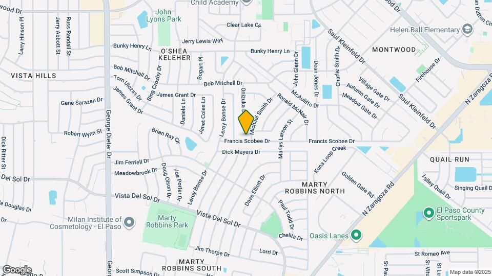 11651 Francis Scobee Dr Map and Location Details