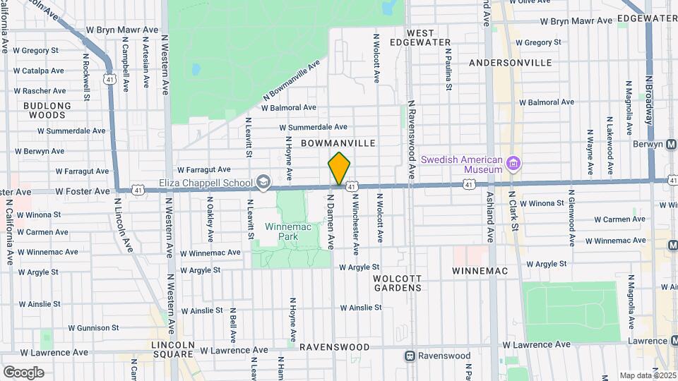 1961 W Foster Ave Mapa y Detalles de la Ubicación