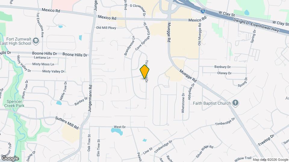 1411 Ticonderoga Dr Mapa y Detalles de la Ubicación