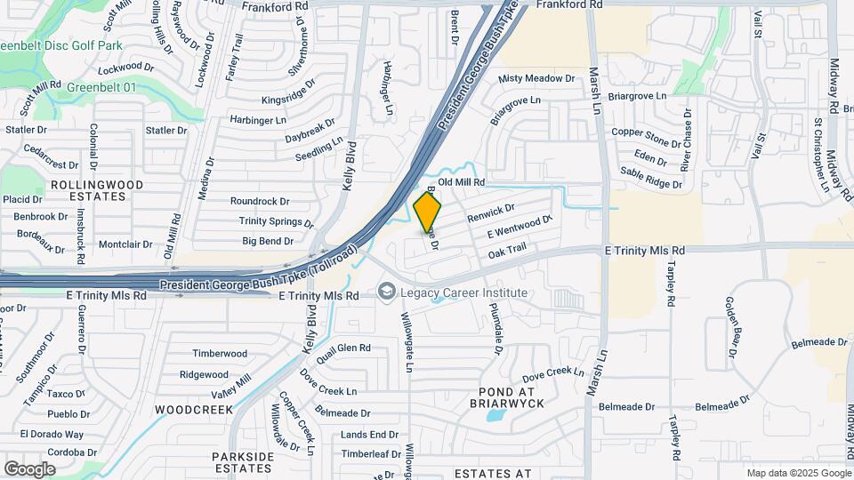 2605 Brandywyne Dr Map and Location Details