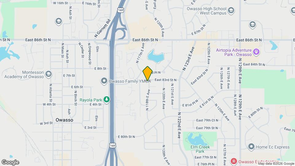 8212 N 118th E Ave Map and Location Details