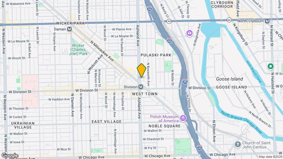 1231-1233 N Ashland Ave Map and Location Details