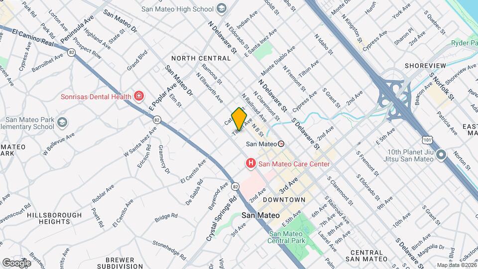 218 Tilton Ave Map and Location Details