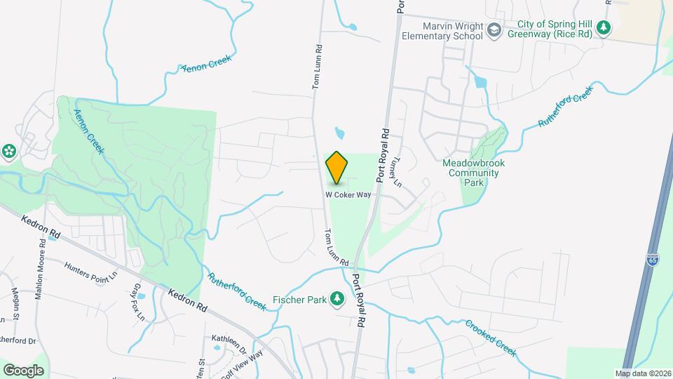 738 W Coker Way Mapa y Detalles de la Ubicación