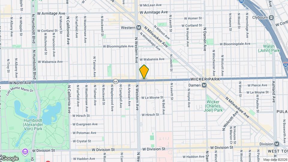 2341 W North Ave Map and Location Details