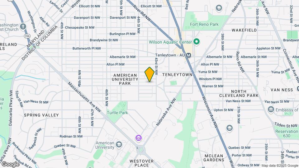 4317 Warren St NW Map and Location Details