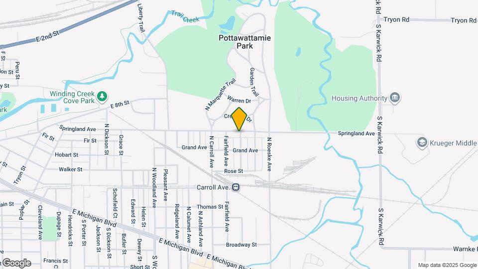 1525 Springland Ave Map and Location Details