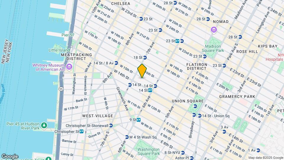 140 W 15th St Mapa y Detalles de la Ubicación