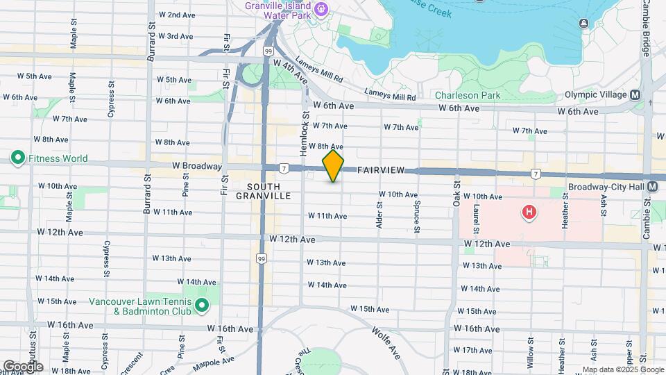 1325 W 10th Ave Map and Location Details