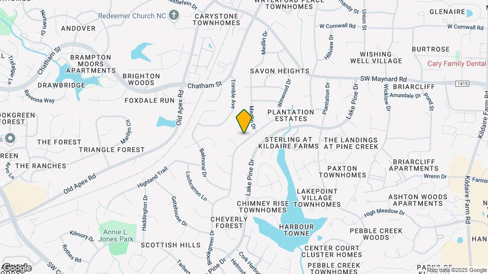 908 Brookgreen Dr Mapa y Detalles de la Ubicación