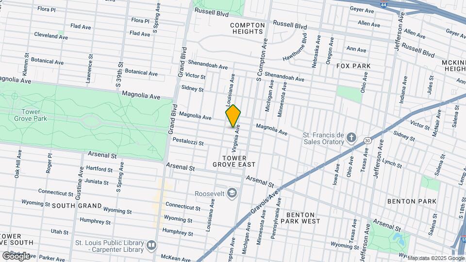 3307-3309 Halliday Ave Map and Location Details