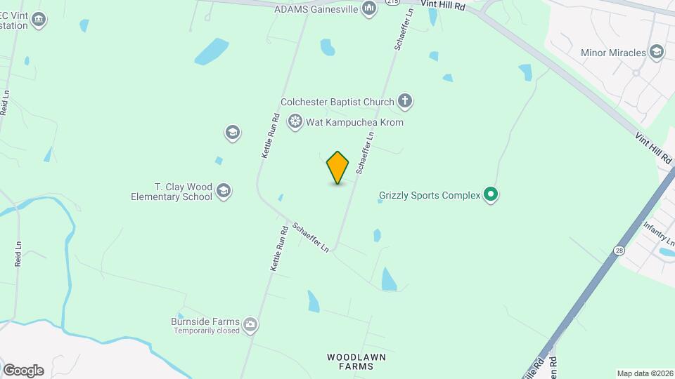 10608 Schaeffer Ln Map and Location Details