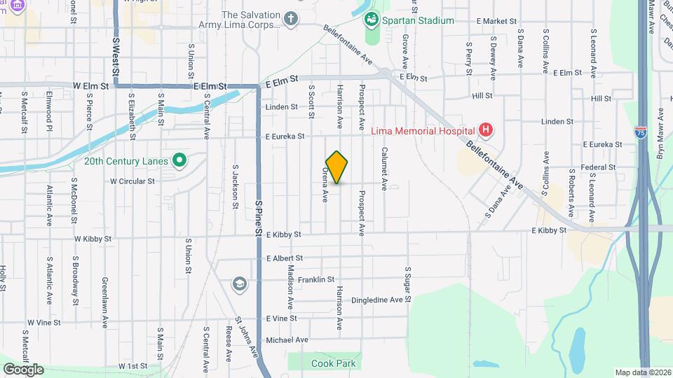 606 Harrison Ave Map and Location Details