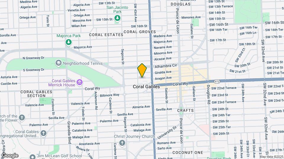 434 Aragon Ave Map and Location Details