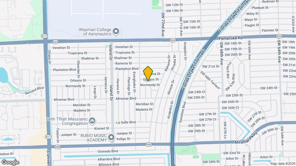 7415 Normandy St Map and Location Details