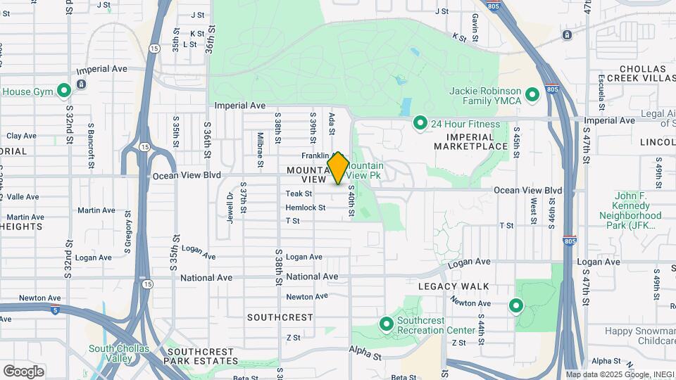 3966 Teak St Map and Location Details