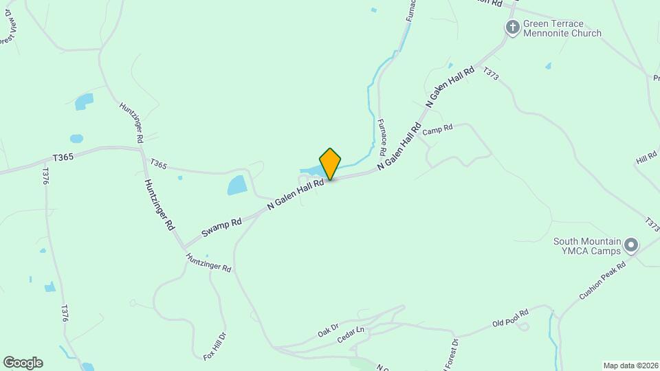 332 N Galen Hall Rd Map and Location Details