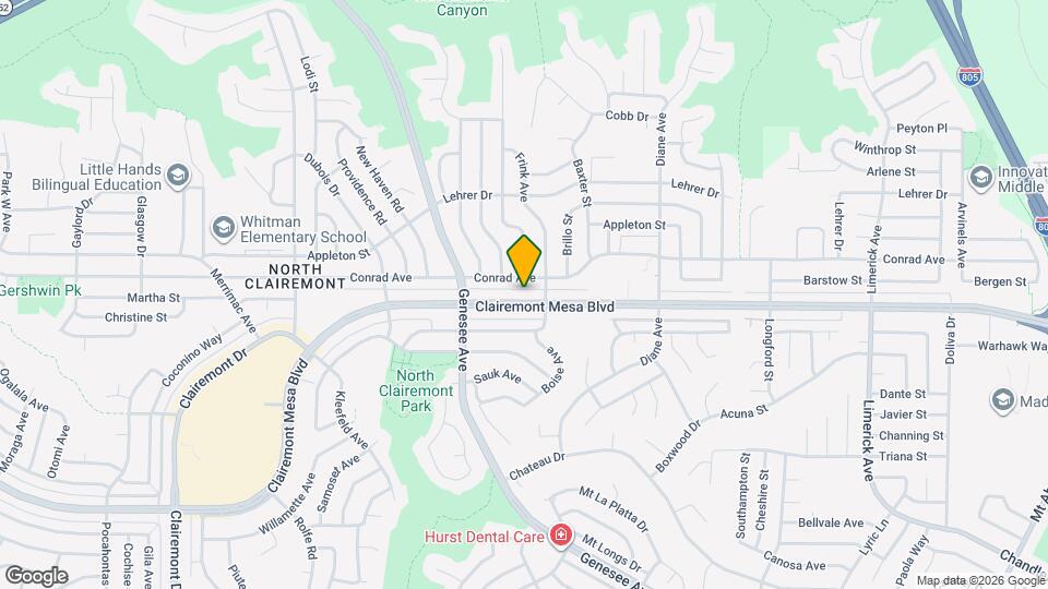 4574-4576 Clairemont Mesa Blvd Map and Location Details