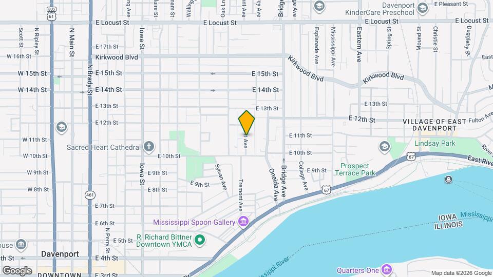 1105 Tremont Ave Map and Location Details