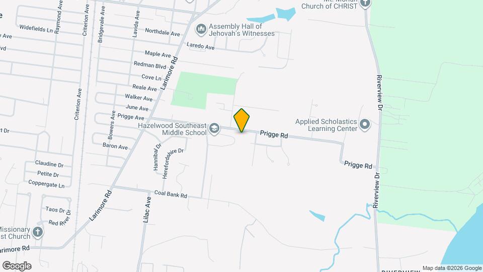 890 Prigge Rd Map and Location Details