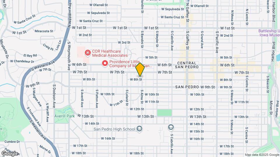 1024 W 8th St Map and Location Details