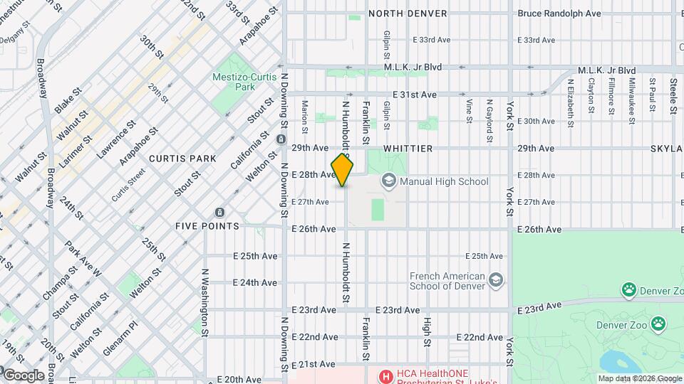 2721 N Humboldt St Map and Location Details