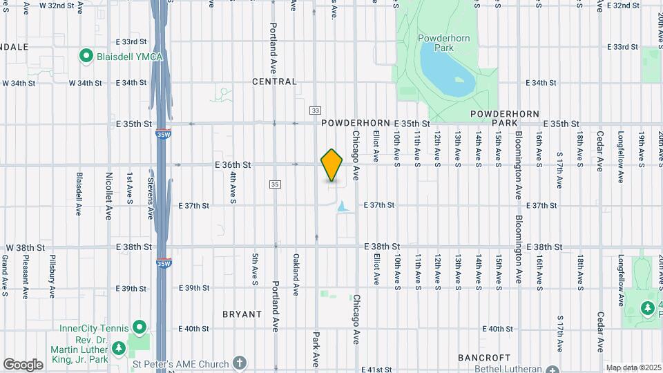 3628 S Columbus Ave Mapa y Detalles de la Ubicación