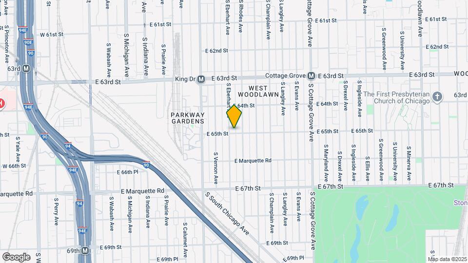 6455 S Eberhart Ave Map and Location Details