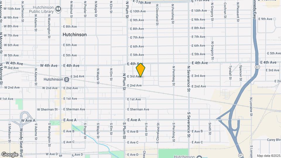 537 E 3rd Ave Map and Location Details