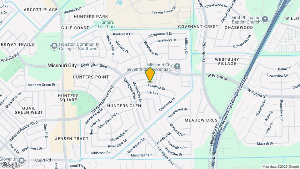 802 Foxglove Dr Map and Location Details