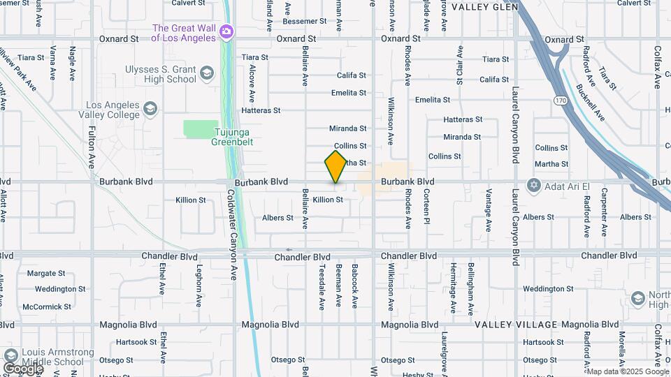 12610 Burbank Blvd Mapa y Detalles de la Ubicación