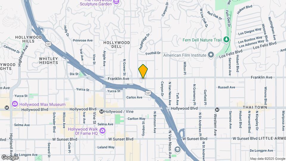 5958-5958 1/2 Franklin Ave Map and Location Details