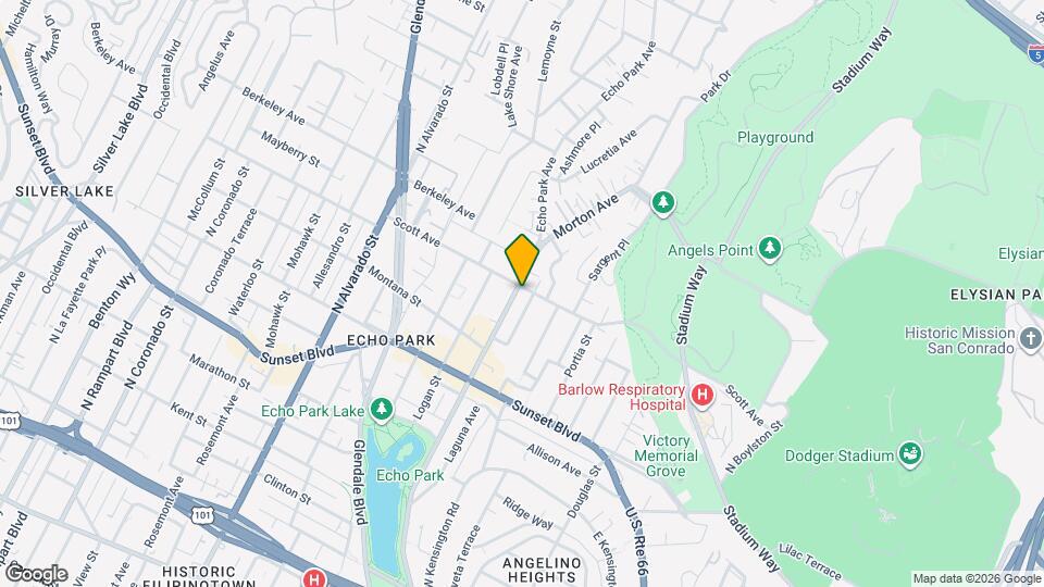 1470 Echo Park Ave Map and Location Details